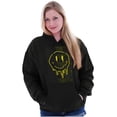 thumbnail image 3 of Trippy Melting Dripping Happy Face Hoodie Sweatshirt Women Men Brisco Brands S, 3 of 6