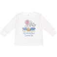 thumbnail image 3 of Inktastic My Grandma Loves Me Cute Elephants Clouds Moon and Stars Boys or Girls Long Sleeve Toddler T-Shirt, 3 of 5