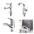 thumbnail image 2 of Single Cold Water Faucet Silver Bathroom Taps Single Handle Deck Mounted Basin Tap, 2 of 6