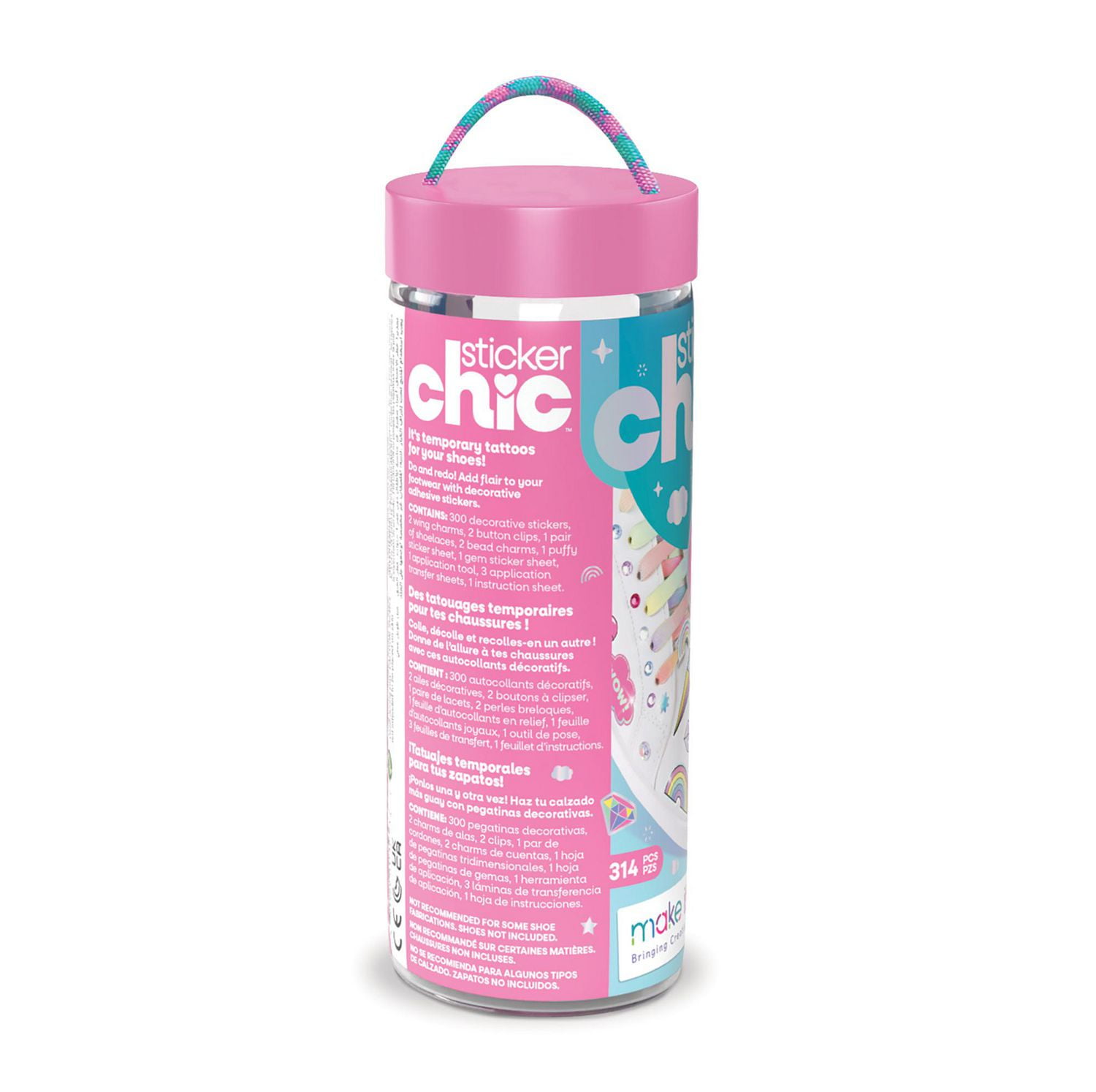 Make it Real Sticker Chic- Rainbow Magic Stickers and laces for Shoes