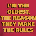 thumbnail image 3 of CafePress - I'm The Oldest Dark T Shirt - Men's Classic Graphic Cotton T-Shirt, 3 of 4