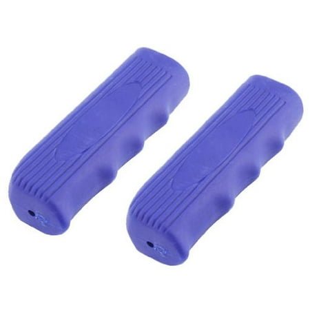 light blue bike grips