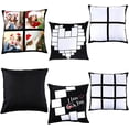 thumbnail image 1 of 4 Pieces Sublimation Blank Panel Pillow Case Heart Sublimation Blank Polyester Panel Pillow Cases Sublimation Blanks Moon Panel Pillow Covers for Sublimation Printing Sofa Couch (18 x 18 Inch), 1 of 7