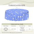 thumbnail image 6 of ZNDUO Purple Heart Pattern Round Tablecloth, Anti-fouling and Anti-wrinkle Washable Polyester Table Cloth, 60 inch, 6 of 8