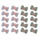 thumbnail image 2 of 20 piezas de lazos de tela sin clip, embalaje, suministros para manualidades, horquilla pequeña 10 grises y 10, 2 of 9
