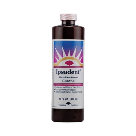 Heritage Products Ipsadent Herbal Mouthwash, 0.47 L