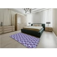 thumbnail image 5 of Ahgly Company Machine Washable Indoor Square Transitional Blue Angel Blue Area Rugs, 7' Square, 5 of 7