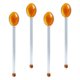 thumbnail image 1 of 4 cucharas de café de vidrio creativas, cuchara para postre, cuchara para pastel para cafetería casera, 1 of 6