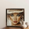 thumbnail image 6 of Woman Portrait Blue Eyes Hatched Wood Wooden Sign Wall Plaque - Vintage Art Decoration, Wall Decoration - Ideal Gift For Home Decoration, Living Room, Bathroom, Bedroom, Garden, Dining, Bar, Cafe,, 6 of 7