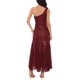 thumbnail image 3 of INSPIRE CHIC Vestido de cóctel de lentejuelas para mujer Maxi de un hombro sirena para prom y bodas en color burdeos, 3 of 6