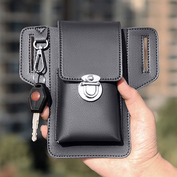 Teissuly Clearance Leather Phone Case With Belt Clip, Flip Cover Phone Case For Cell Phone Belt Holder, Universal Phone Pouch For, Smartphone(Black, ) Teissuly WER2023081406346