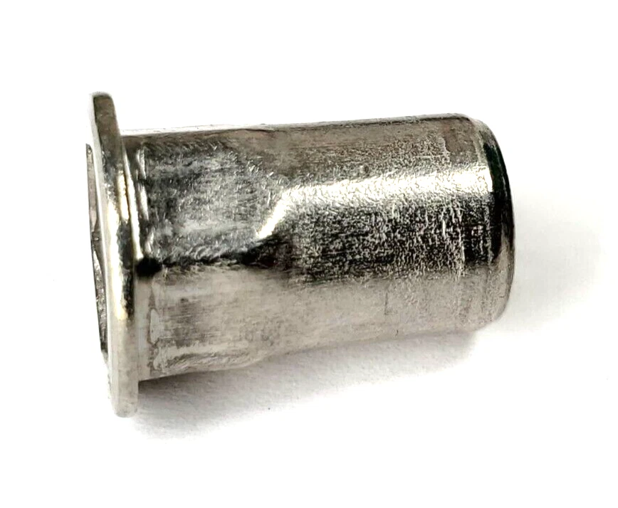 CIRCLE- 1/4"-20 Half Hex Body Rivet Nut Stainless Steel 1/4 X 5/8" Rivnut 1/2 Hex 50 Pk