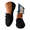 thumbnail image 1 of Mocassins Décontractés pour Femmes à Enfiler Chaussures Plates Détail Nœud Souples Conduite Confortables Légers, 1 of 8