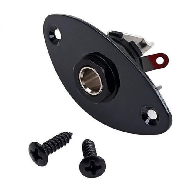 Placa de enchufe Strade Fareast Limited para guitarra eléctrica con 3 conectores ovalados