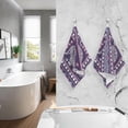 thumbnail image 5 of Coolnut Tribal Pattern Elephant Patterned Hand Towels 2 PCS, Cotton Bath Towel for Drying Face Hands Body Decorative Water Absorbent Lightweight Towels for Bathroom Ktichen Travel Gym, 16"x28", 5 of 6