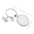 thumbnail image 2 of LABSERRON 1Set Zinc Alloy Oval Keychain Blanks for Heat Transfer Diy Creation Graduation, 2 of 8