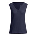 thumbnail image 4 of TYGHBN Womens Fashion V Neck Shirts Sleeveless Solid Knit Loose Fitting Tee Tops Woman Summer Tops Workout Shirts Loose Plain Shirt Women Short Sleeve Shirts Casual Women Compression Shirts Loose, 4 of 6