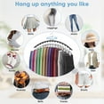 thumbnail image 5 of Scidweet 3 Pack Pants Hangers for Clothes with 15 Clips, Space Saving Clothes Racks Closet Organizers, Black, 5 of 7