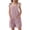 Watermelon Red, variant on Girls Jumpsuit Sleeveless Adjustable Lace Trim Shoulder Strap Shorts with Pockets, Casual Romper for Spring Summer Fall