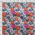 thumbnail image 4 of oneOone Polyester Lycra Fuschia Pink Fabric Florals Craft Projects Decor Fabric Printed By The Yard 56 Inch Wide, 4 of 4
