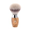 thumbnail image 1 of Brocha de afeitar MHLE KOSMO de fibra de punta plateada de madera de olivo, brocha de afeitar sintética de lujo para hombres, espuma rica, 1 of 5