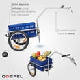 thumbnail image 4 of Remolque R16 Gospel para bicicleta carga 40 kg Azul Negro M, 4 of 10