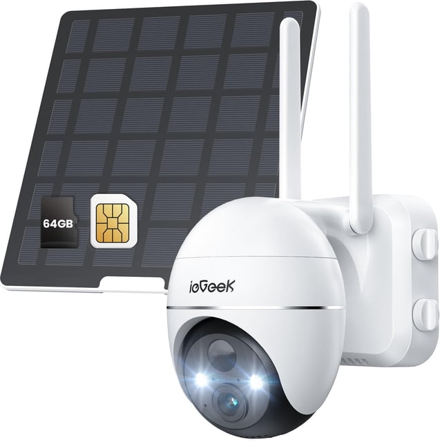 Cámara de seguridad solar celular ieGeek 4G LTE inalámbrica