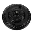 thumbnail image 3 of Black Decor Ceiling Cover Plate Chandelier Plate Hook Ceiling Light Canopy Hook Embossed Pattern Pendant Lighting Accessories, 3 of 4