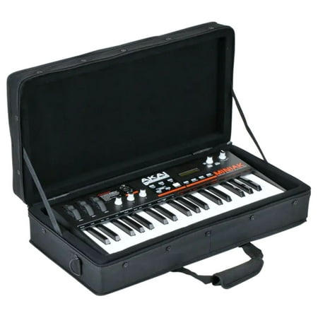 SKB 23”x11” DJ Controller & Small MIDI Keyboard Soft Case Padded Bag, Black