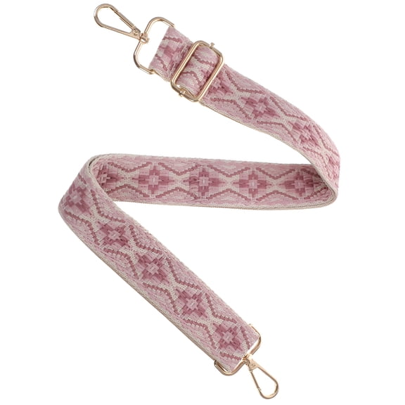 GASTROPOD Boho Crossbody Strap Replacement Messenger Adjustable Canvas Tote Bag Purses Straps with Clips Pink
