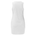 thumbnail image 6 of gakvbuo Summer Savings Clearance Dresses for women 2023 Summer Dresses vacation outfits for Women Casual Sleeveless Beach Tank Dress Bodycon Ruched Tie Waist Mini Dresses, 6 of 7
