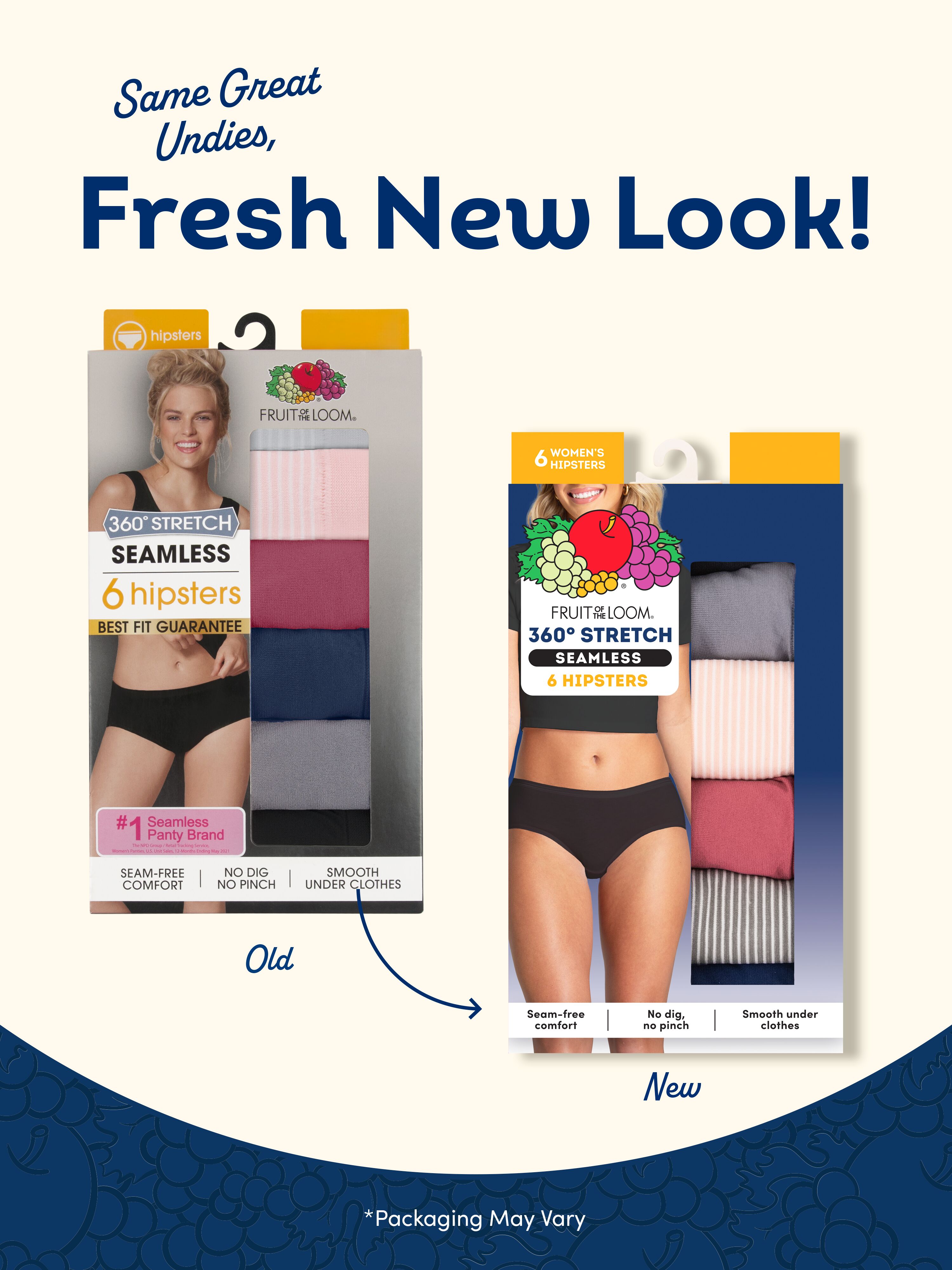 Women's 360 Stretch Seamless Underwear, 6-Pack