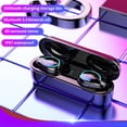thumbnail image 4 of Sidaley Mini auriculares intrauditivos Bluetooth 5,0 impermeables auriculares manos libres inalámbricos 8D sonido estéreo auriculares deportivos Cables de audio/vídeo negro, 4 of 6