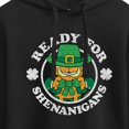 thumbnail image 3 of Garfield - Ready For Shenanigans  - Juniors Cropped Pullover Hoodie, 3 of 5