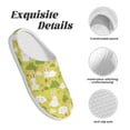 thumbnail image 5 of Lsque Easter Bunny Pattern Womens Comfort Cotton on Scuff With Memory Foam and Anti-skid Sole Slipper-35/36, 5 of 7