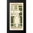 thumbnail image 2 of Bonnard 11x18 Black Modern Framed Museum Art Print Titled - Plan de la Villa Bolognetti, 2 of 5