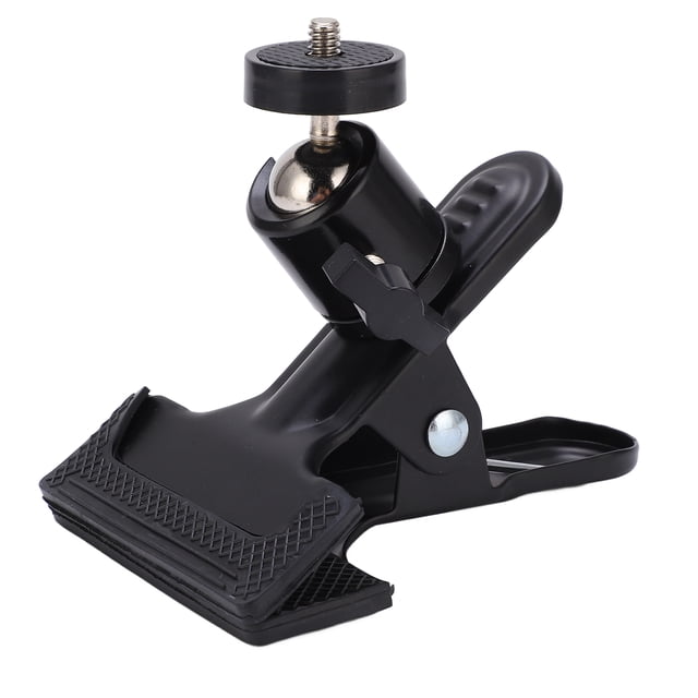 Accesorios para equipos deportivos, clip de cámara con rotación de 360°, abrazadera para cámara, soporte para reflector de flash, abrazadera para clip, soporte para reflector de flash, uso conveniente