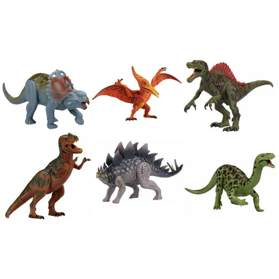 Kid Galaxy Poseable 9-inch Dinosaur Action 6-Pack