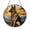Acrylic 3.5 Inch, variant on Dog Silhouette Sunset Glass Panel, Decorative Stained Glass Style Art