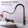 thumbnail image 4 of Kitchen Faucet, 360° Rotatable Kitchen Mixer Tap, Black Kitchen Mixer Tap with 2 Modes, High Pressure Kitchen Faucets, Kitchen Mixer Tap with Spray, 4 of 5