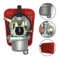 thumbnail image 6 of Red Carburetor for Motorcycle Applications For 49cc to 80cc Two Engines, 6 of 6