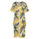 thumbnail image 4 of Mimosa patrón de flores vestido suelto con bolsillos vestido de fiesta de noche elegante de lujo celebridad vestidos cortos daring, 4 of 7