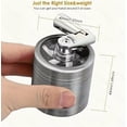 thumbnail image 7 of 2-Inch Manual Stainless Steel Grinder - Heavy-Duty Handheld Grain, Spice, and Coffee Mill with Ultra-Fine Powder, Strong Magnetic Lid, and Sharp Blades for Kitchen and Camping Use, 7 of 7
