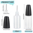 thumbnail image 3 of 20Pcs Precision Tip Applicator Bottles, 10Ml/0.34Oz Dispensing Needle Bottle PET Empty Glue Bottle w, 3 of 5