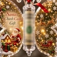 thumbnail image 2 of Butterfly Christmas Money Gift Ornament Butterfly Xmas Cash Decor, Acrylic Cash Holder with Built‑in Clear Compartment Holiday Wallets for Tree Window Car Gift for Family Friends, 2 of 7