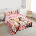 thumbnail image 3 of Feelyou Couple Pelicans Animal Queen Comforter Set, Rustic Cabin Bedding Set, 3pcs, 3 of 8