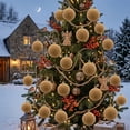 thumbnail image 6 of Christmas Ball Ornament 3.1 Inch Flocked Velvet Shatterproof Christmas Tree Decor Hanging Bauble Sold Individually Holiday Home, 6 of 6