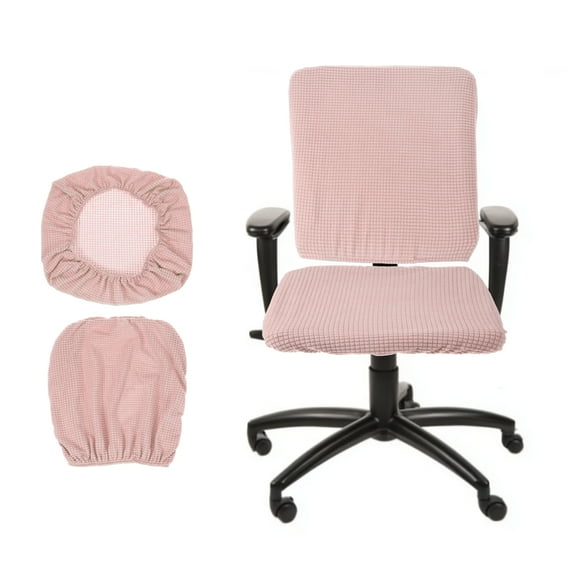 Office Chair Cover, Desk Chair Cover Stretch Slipcover for Home Office Desk Chairs Pink