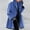Blue, variant on Tejiojio Women’s and Plus Long Puffer Coat Clearance Fashion Womens Warm Faux Coat Cardigan Winter Solid Long Sleeve Outerwear