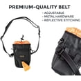 thumbnail image 6 of Mighty Paw Dog Treat Pouch with Carabiner Hook, Pick-up Bags and Adjustable Strap - Standard, Black, 6 of 8